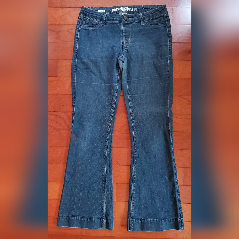 Mossimo Dark Blue Flare Women's Jeans Size 7